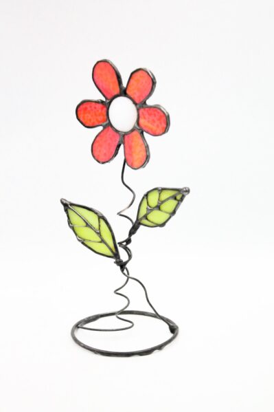 Witrażowe kwiaty - dekoracja domu