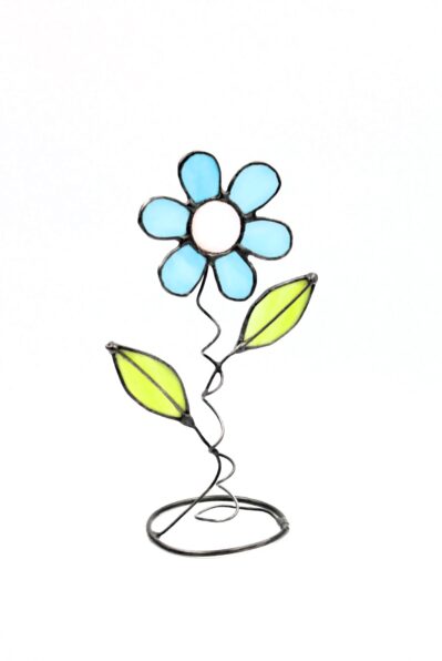 Witrażowe kwiaty - dekoracja domu