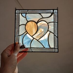 Serce Zaufanie - panel witrażowy