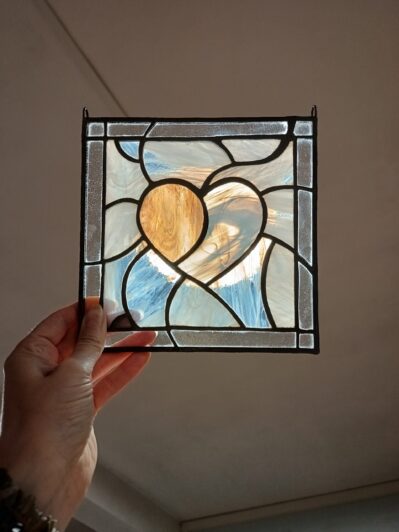 Serce Zaufanie - panel witrażowy