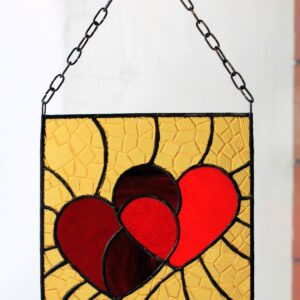 Serce Porozumienie - panel witrażowy