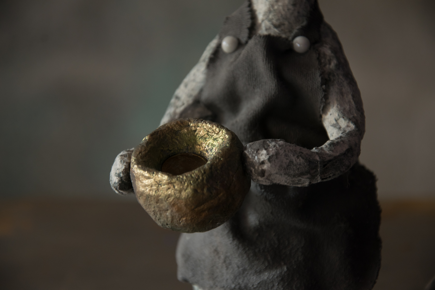 Rzeźba Myszki – Dekoracja Handmade